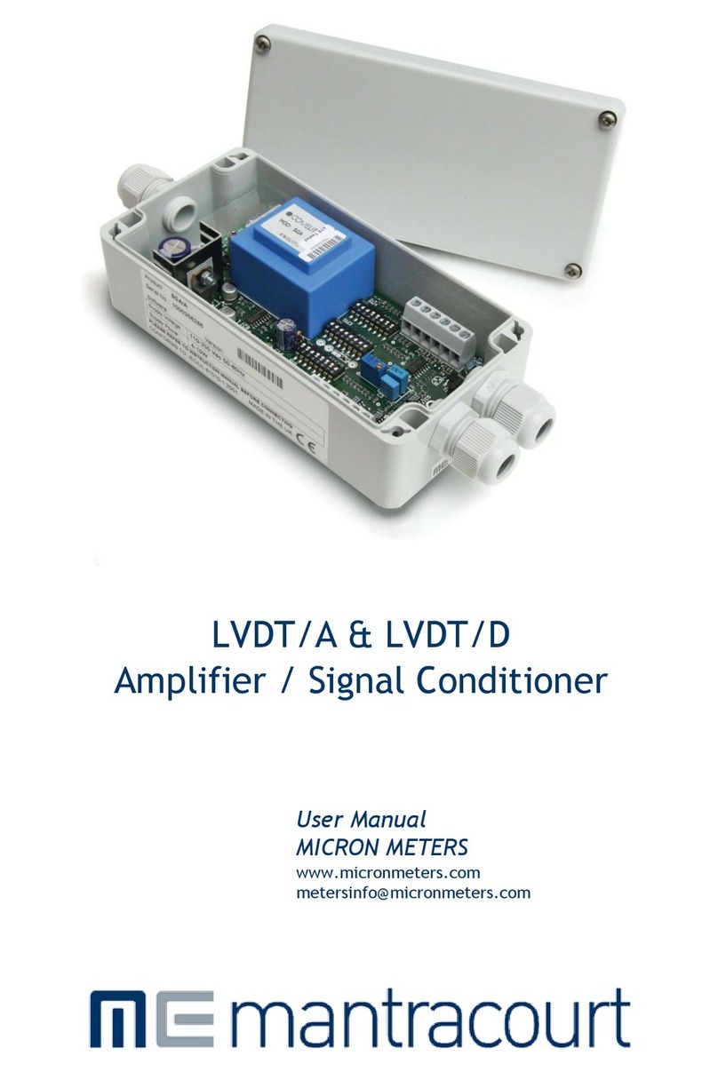 Mantracourt LVDT User manual
