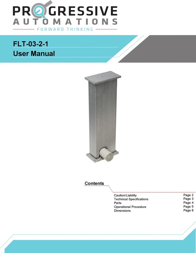 progressive automations FLT-03-2-1 User manual
