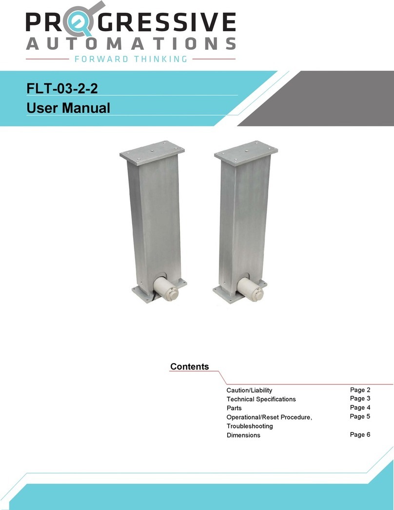 progressive automations FLT-03-2-2 User manual