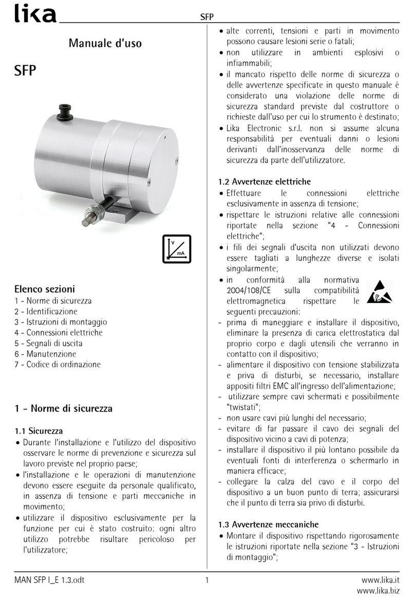 Lika SFP User manual