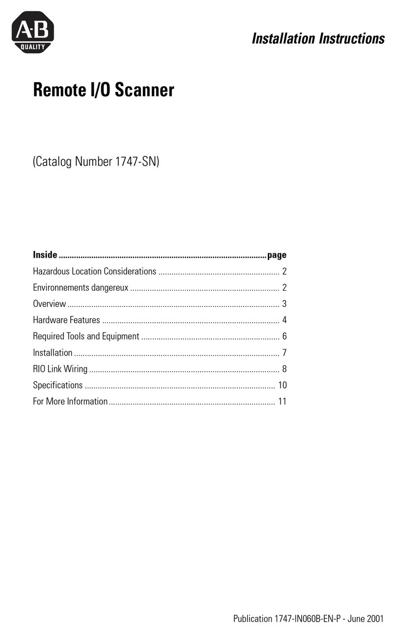 Allen-Bradley 1747-SN installation instructions