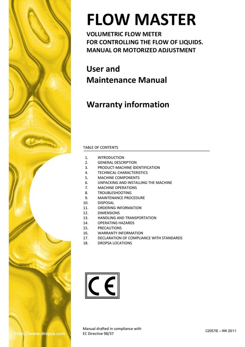 DROPSA Flow master User and maintenance manual
