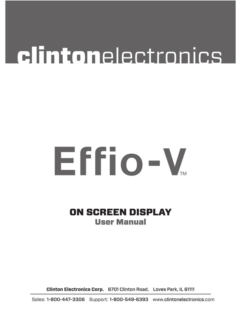 Clinton Electronics Effio-V WDR User manual