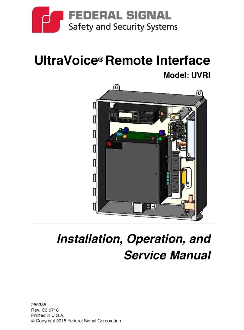 Federal Signal Corporation UltraVoice Setup guide