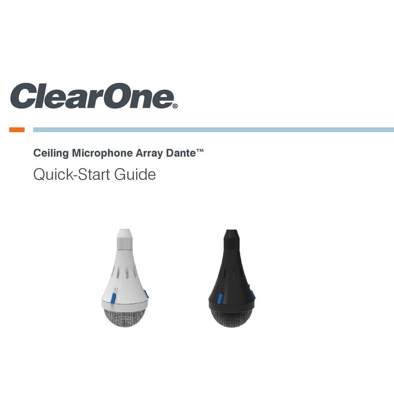 Clear One Ceiling Microphone Array Dante User manual