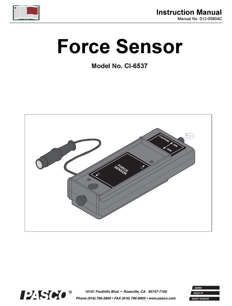 PASCO CI-6537 User manual PASCO CI-6537 User manual