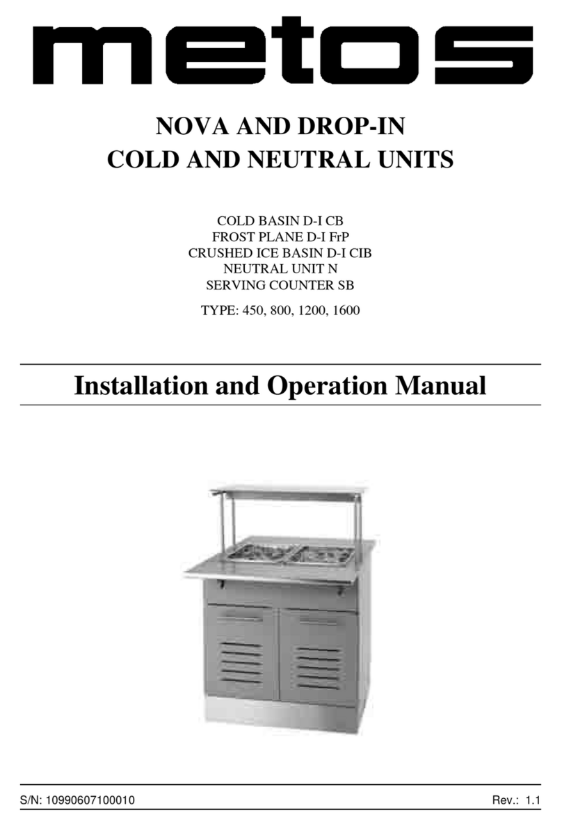 Metos NOVA Installation and operation manual