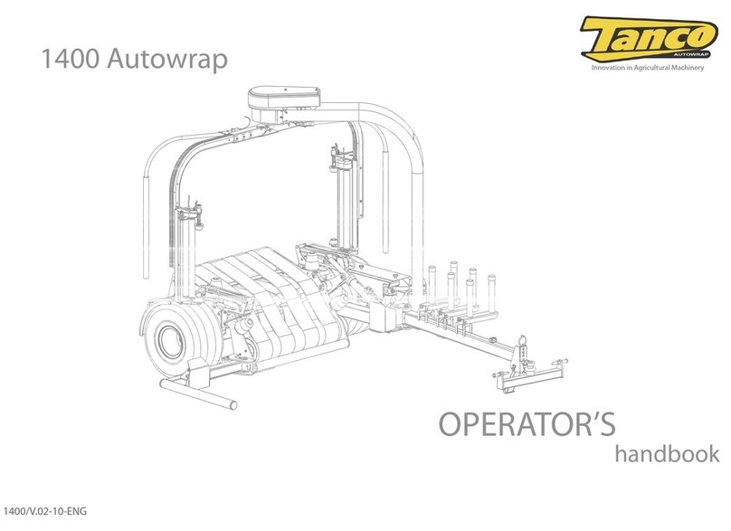 Tanco 1400 Autowrap Operator's handbook