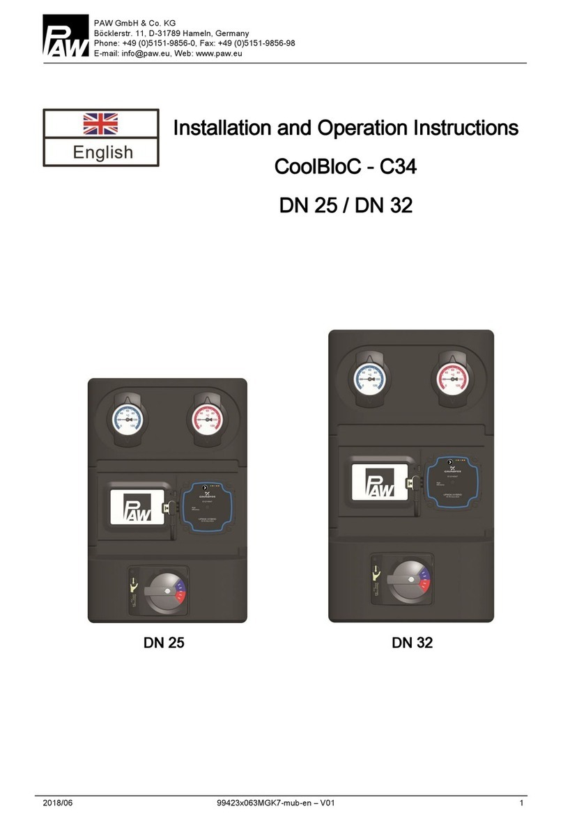 PAW CoolBloC C34 DN 32 Installation and operation instructions