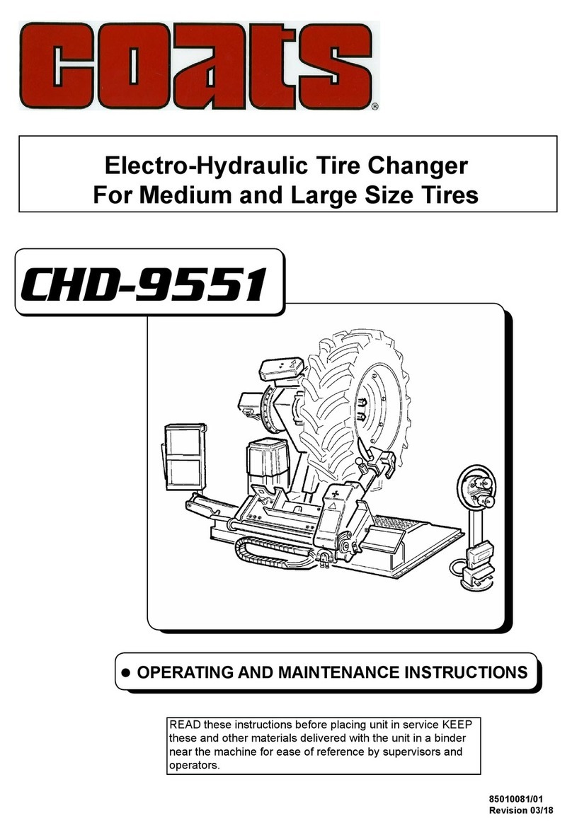 Coats CHD-9551 Operating and maintenance instructions