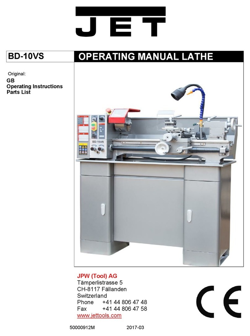 Jet BD-10VS User manual
