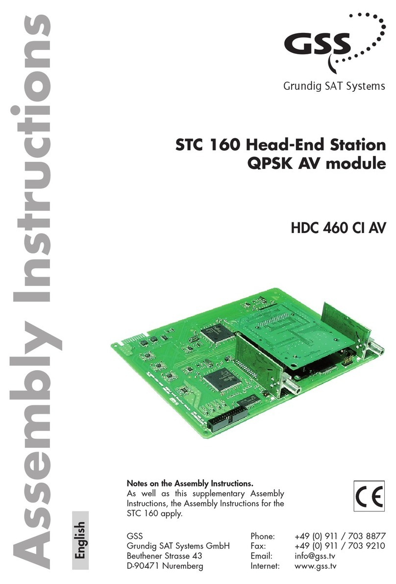 GSS HDC 460 CI AV Assembly instructions