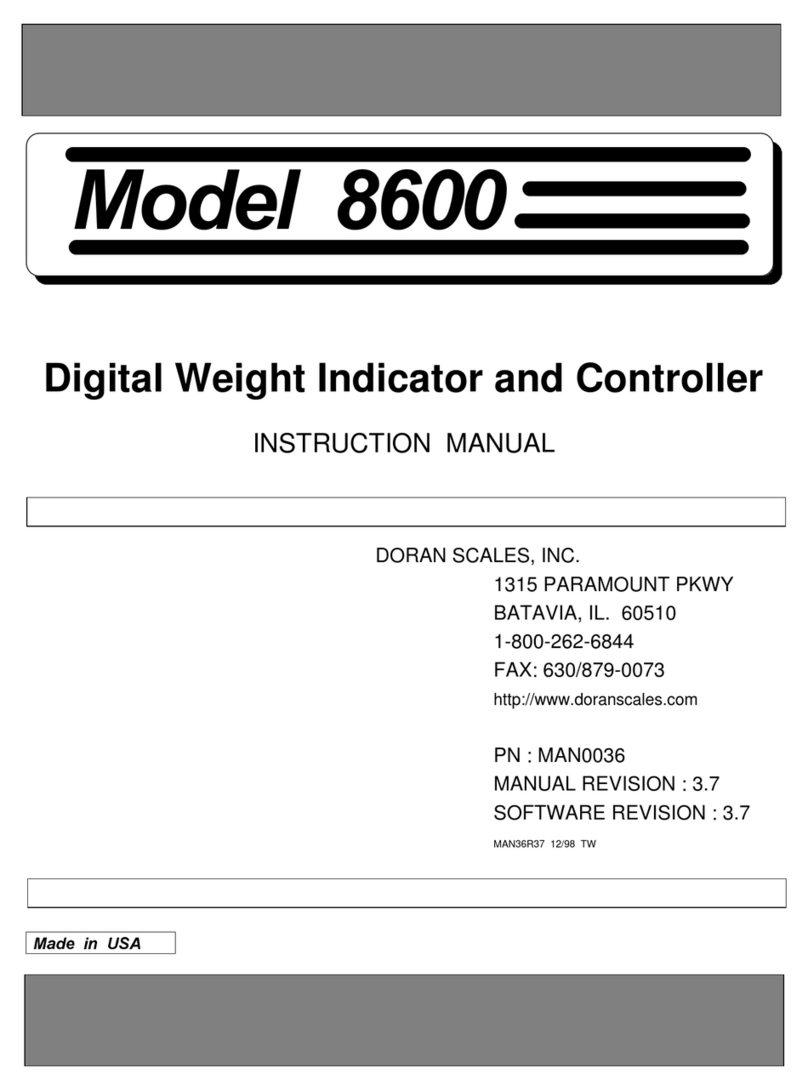 Doran 8600 instruction manual