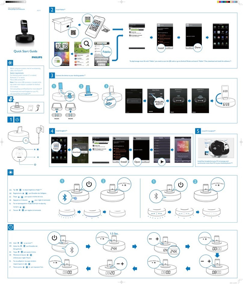 Philips AS111 Operating and maintenance instructions