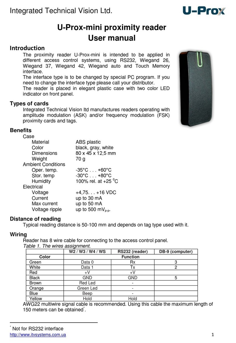 U-Prox mini user manual