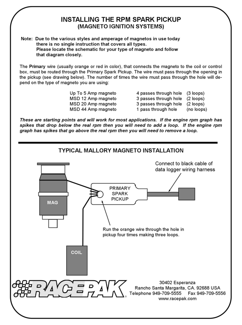 Racepak 280-SN-MAGPU User manual