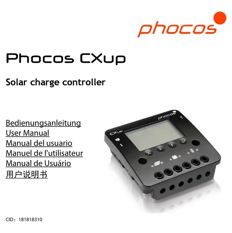 Phocos CXup 10 User manual