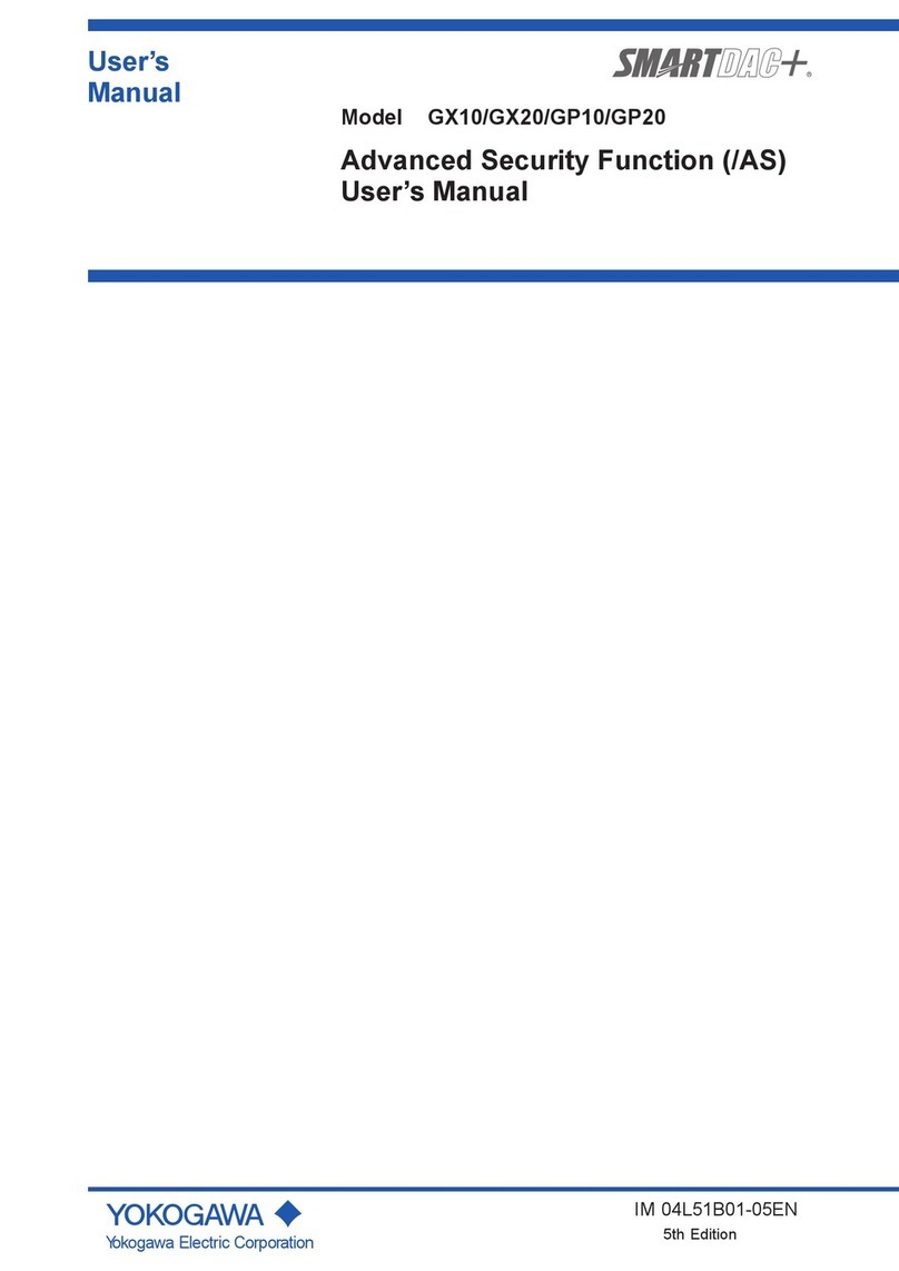 YOKOGAWA SMARTDAC+ GX10 User manual