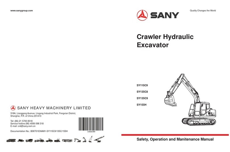 SANY SY115C9 Guide