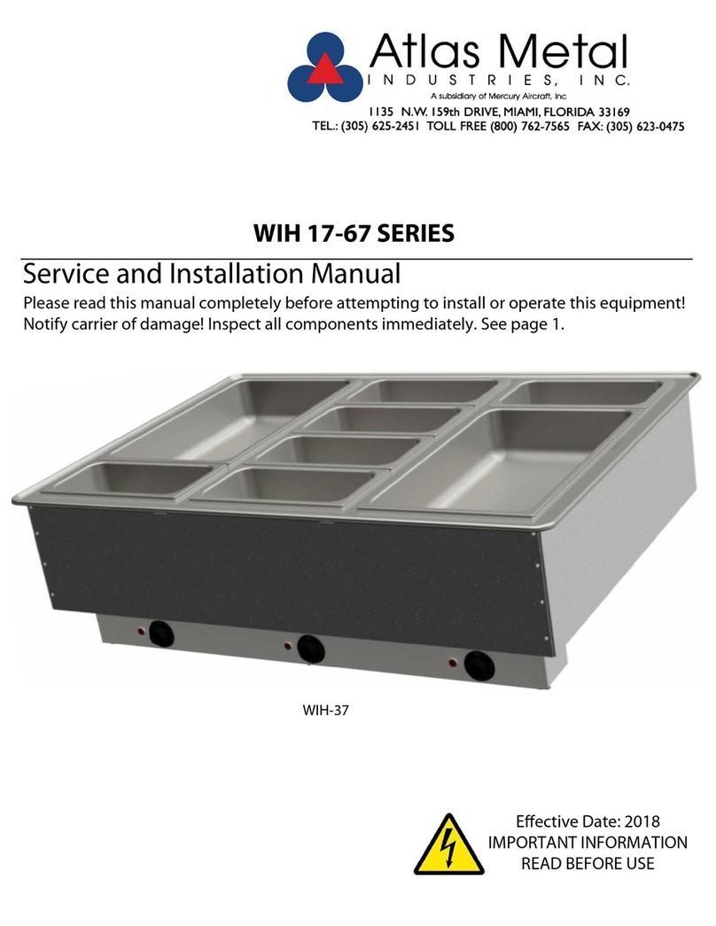 Atlas Metal WIH-17 Service and installation manual