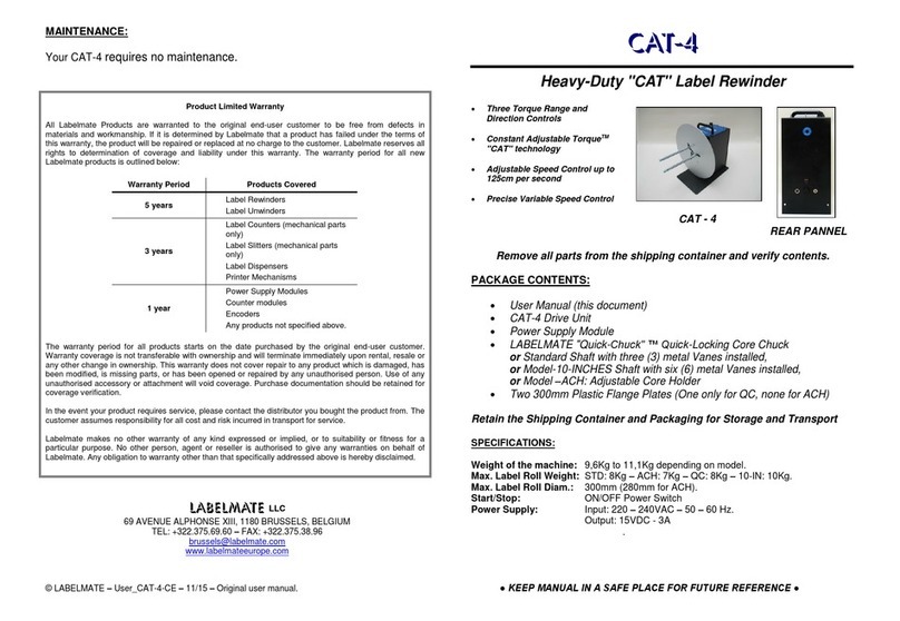 Labelmate CAT-4 manual