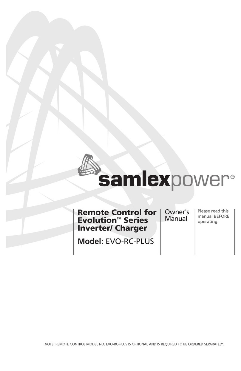 Samlexpower Evolution Series owner's manual