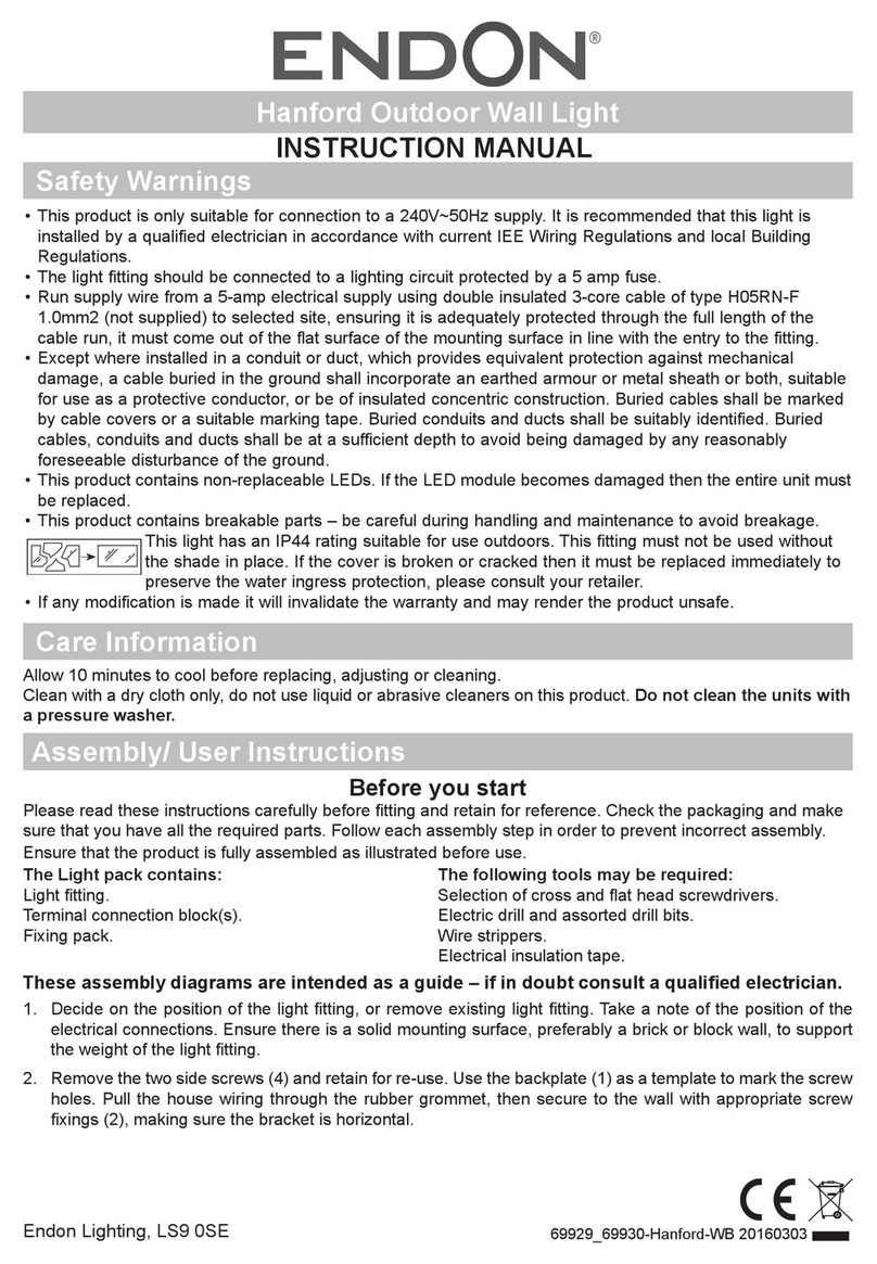 Endon Hanford instruction manual