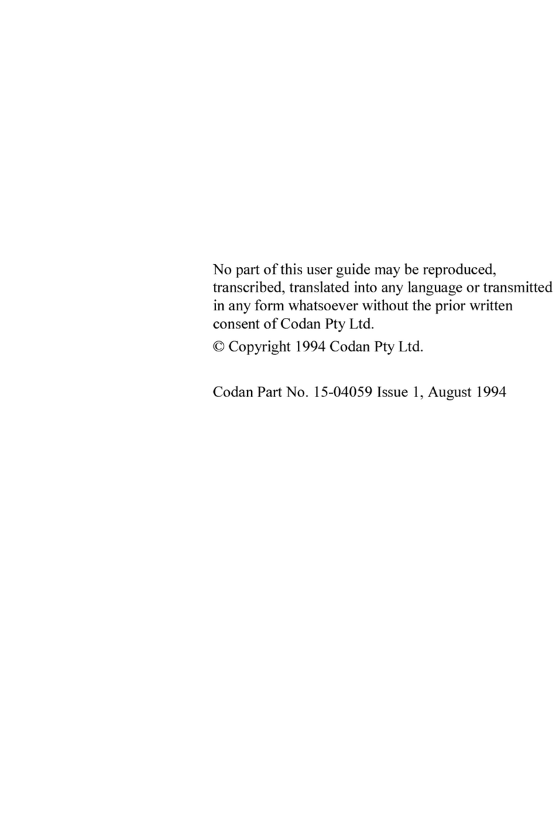 Codan 8528 Series User manual