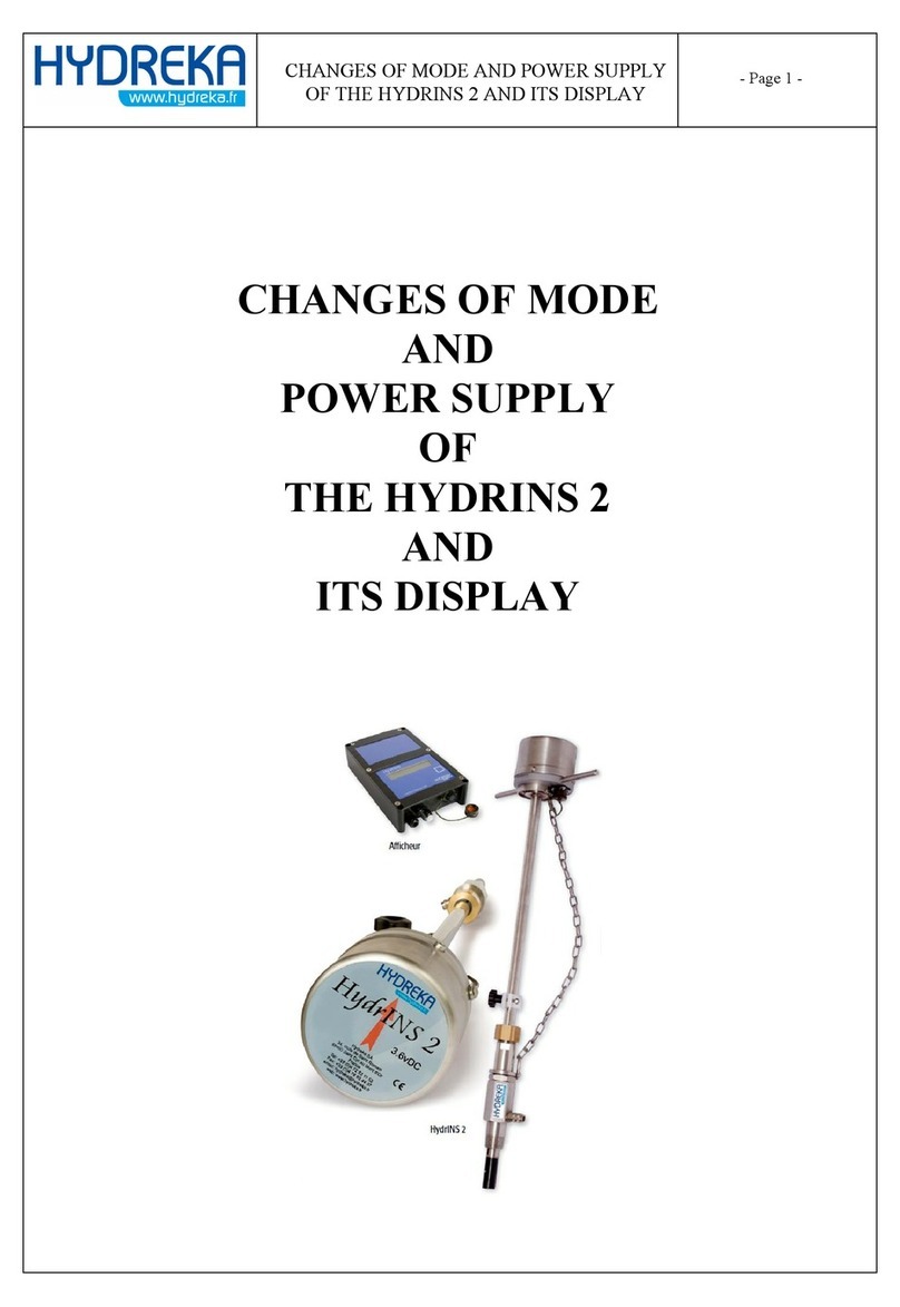 Hydreka HYDRINS 2 manual