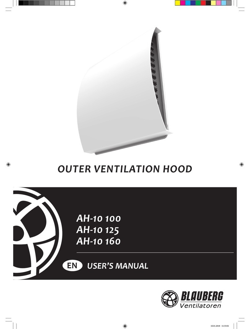 BLAUBERG Ventilatoren AH-10 100 user manual