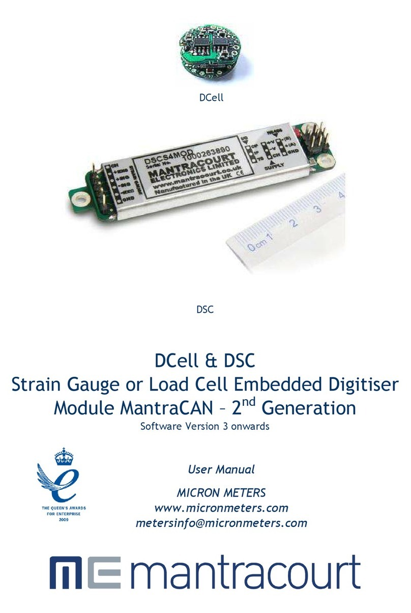 Mantracourt DCell user manual