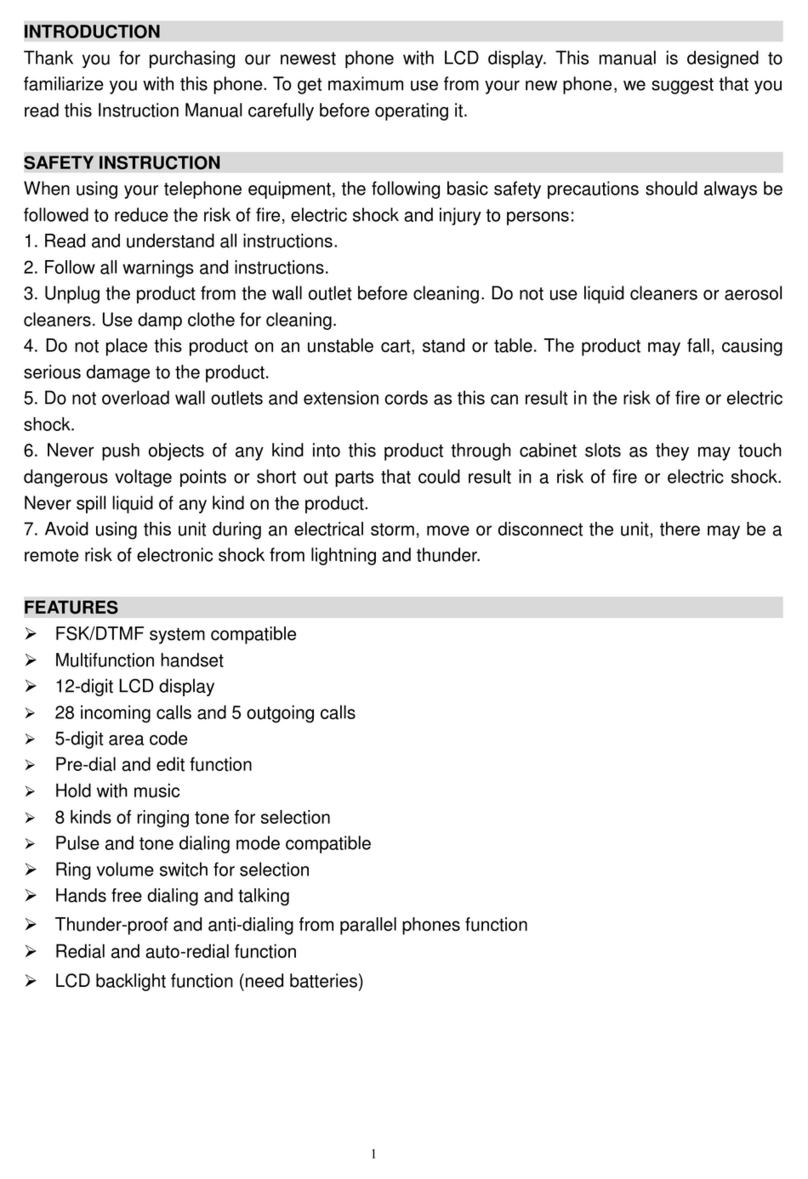 SPC 3606N RETRO ELEGANCE User manual