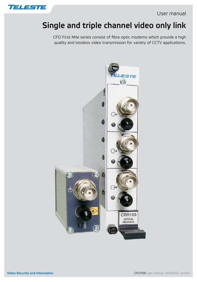 Teleste CFO100 user manual
