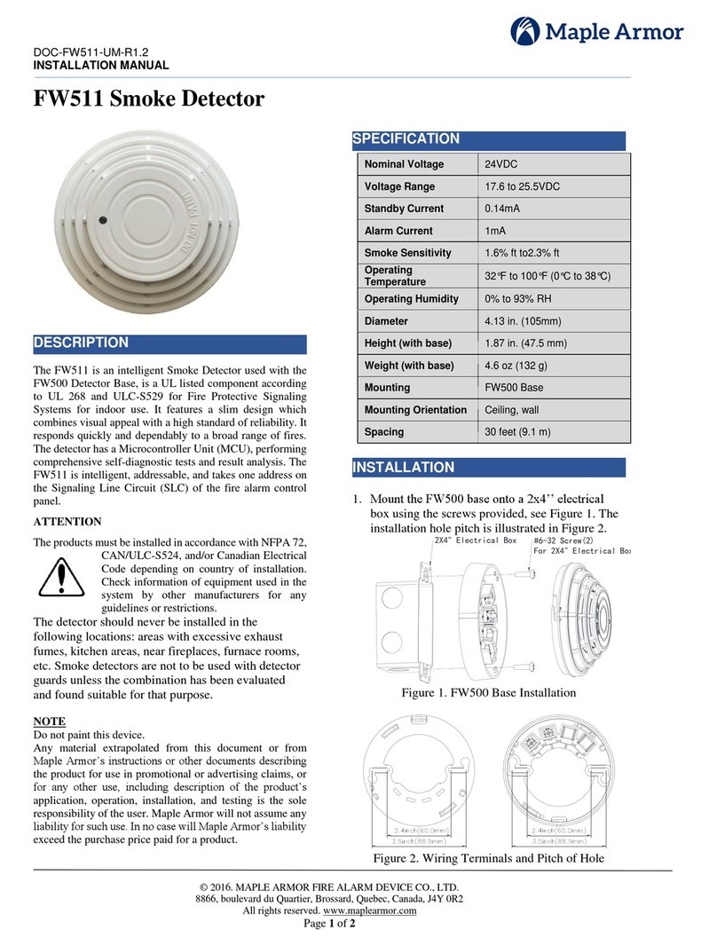Maple Armor FW511 Installation guides