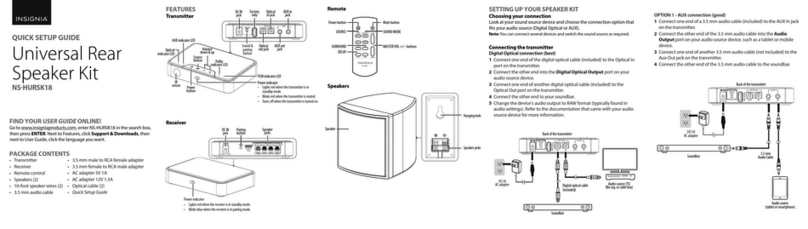 Insignia NS-HURSK18 User manual