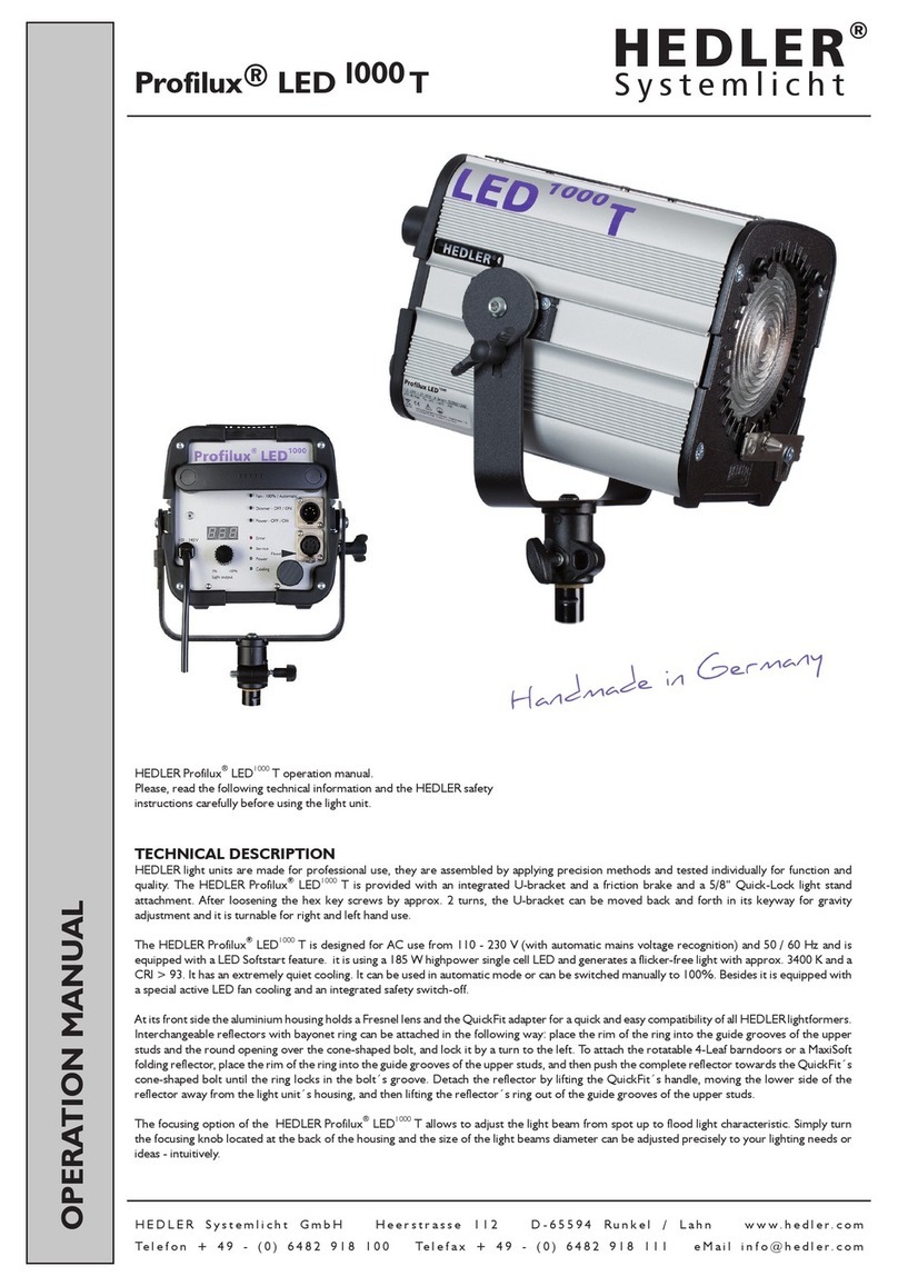 Hedler Frofilux LED 1000T Operation manual