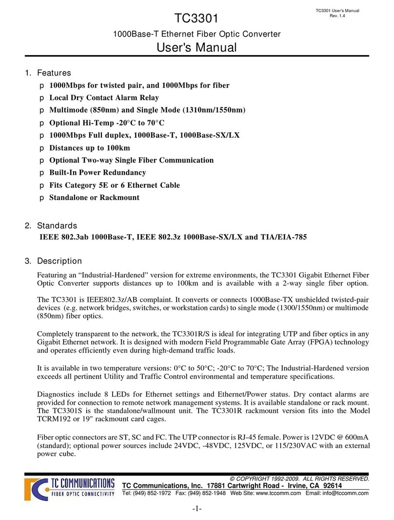 TC Communications TC3301 user manual