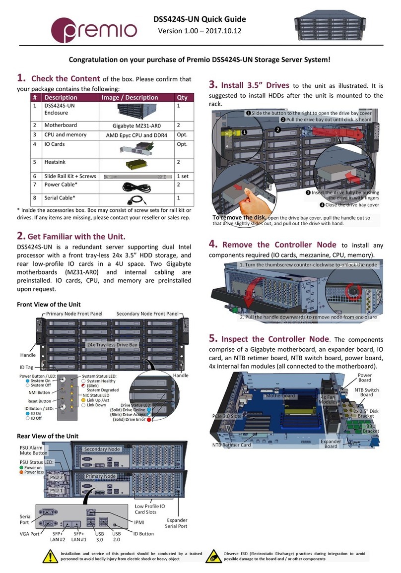 Premio DSS424S-UN quick guide