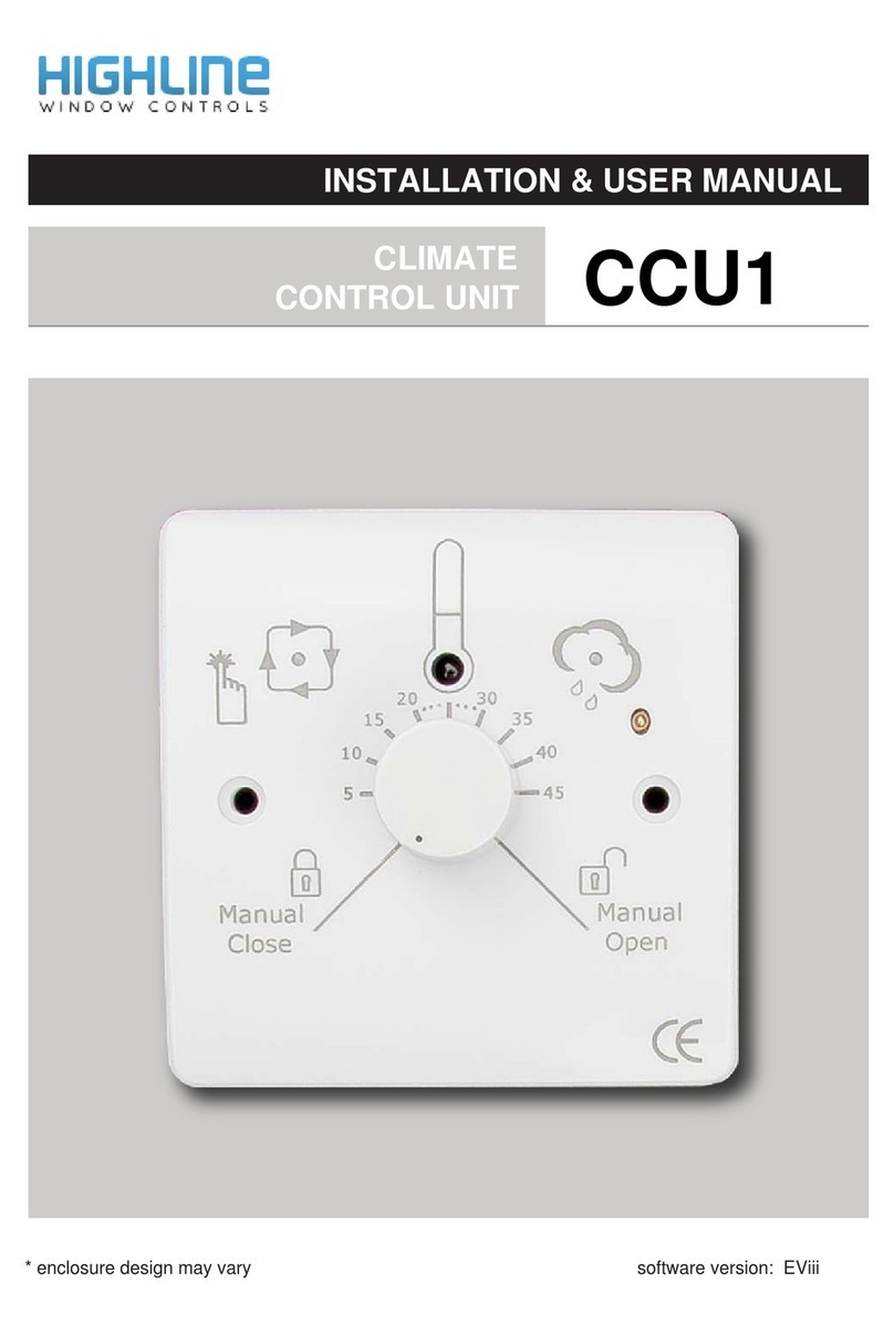 HighLine CCU1 Installation and user manual
