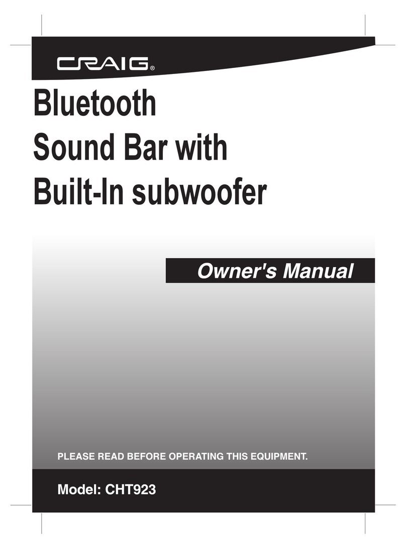 Craig CHT923 User manual