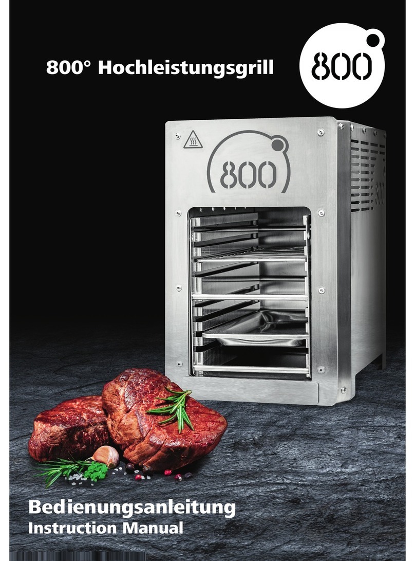 Intergrill 800 Degrees High Performance Grill instruction manual