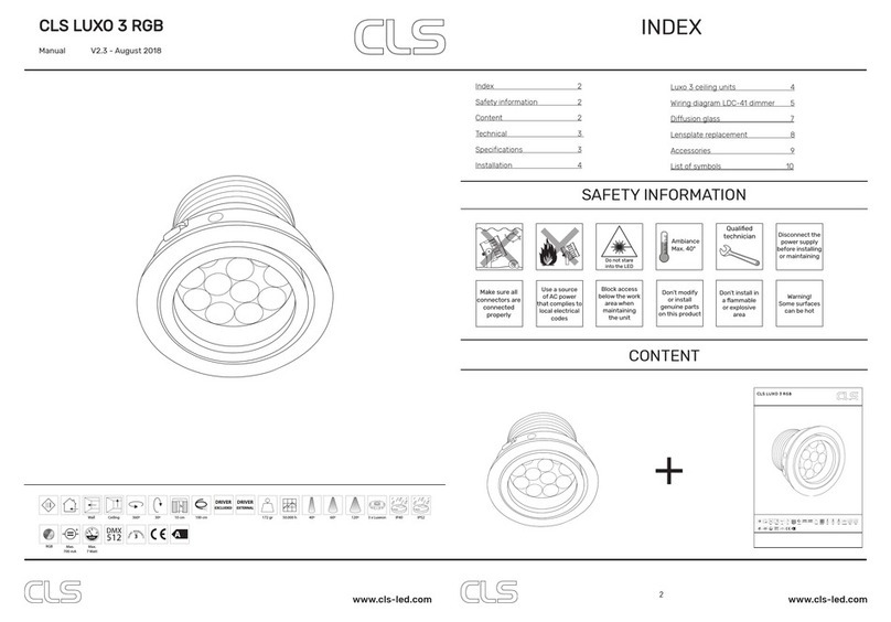 CLS LUXO 3 RGB User manual