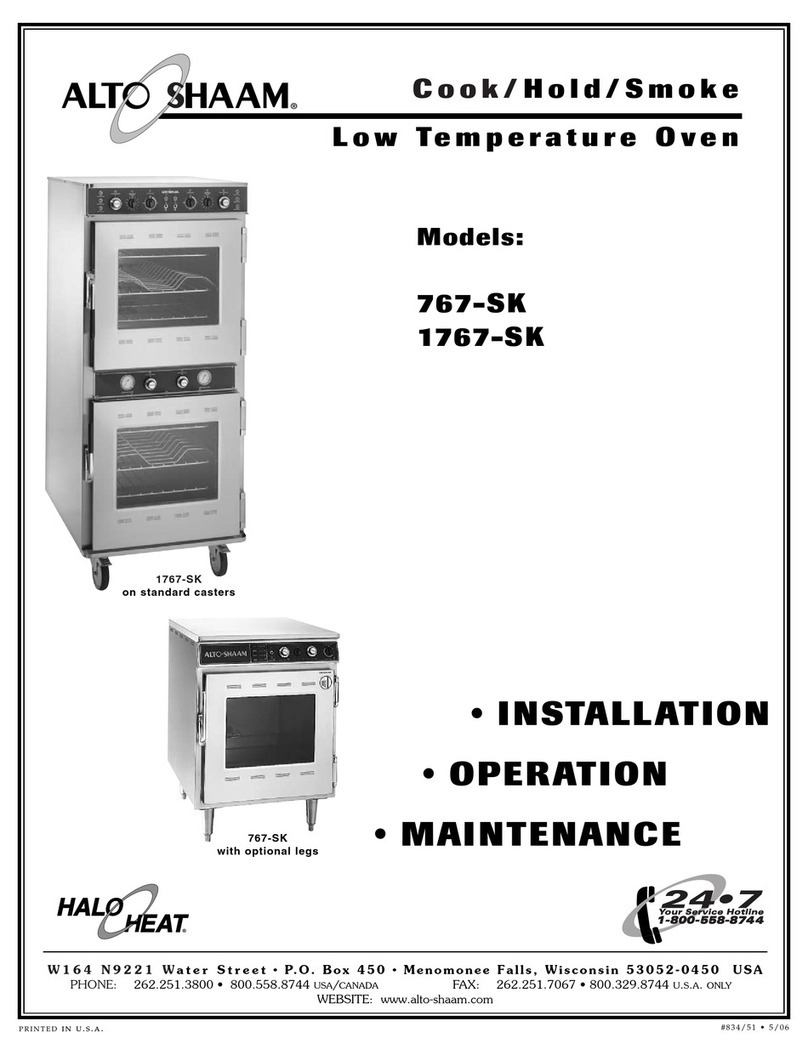 Alto-Shaam 767-SK User manual