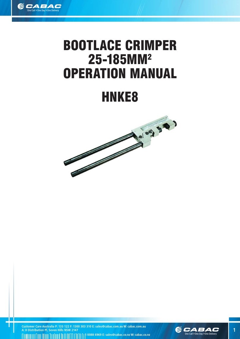 CABAC HNKE8 Operation manual