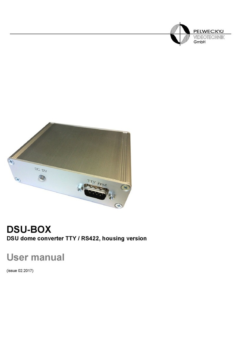 PELWECKYJ VIDEOTECHNIK DSU-BOX user manual