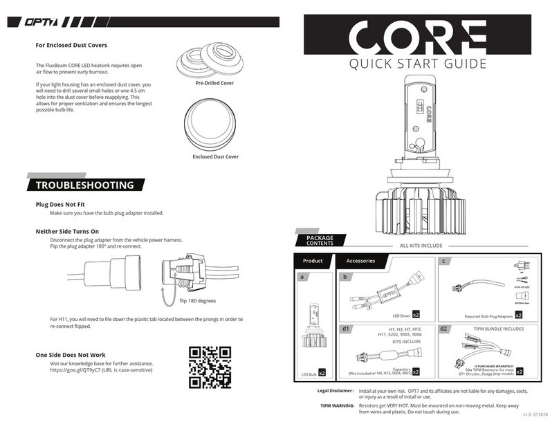 OPT7 FluxBeam CORE quick start guide