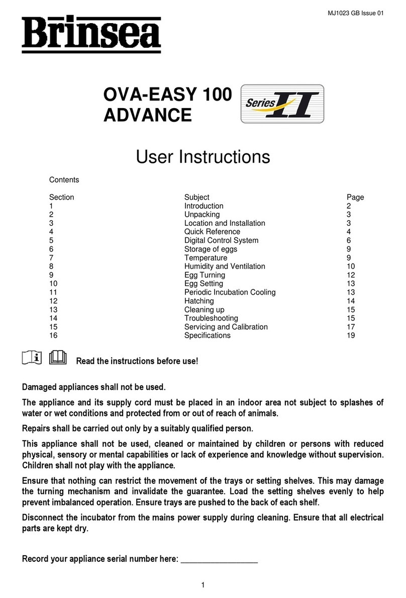 Brinsea Ova-Easy Advance Series II User instructions
