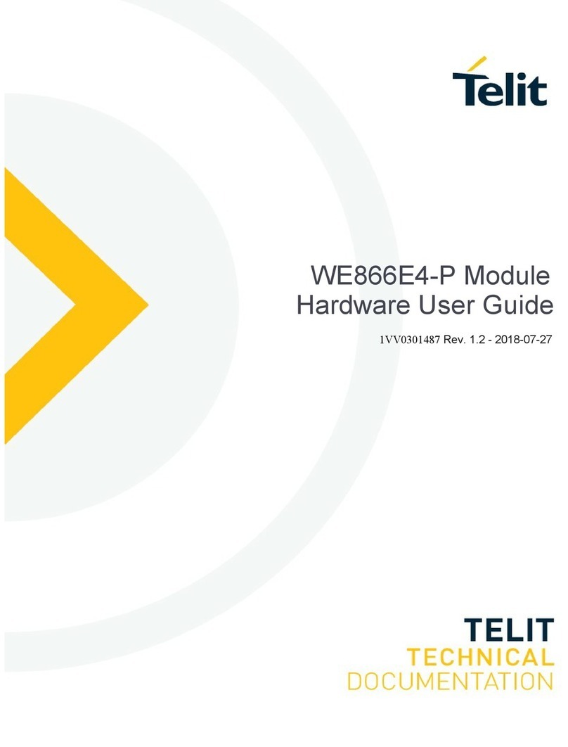 Telit Wireless Solutions WE866E4-P Hardware user's guide