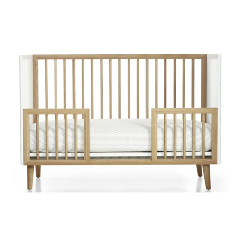 Crate&Barrel Mid-Century Spindle Toddler Rail User manual