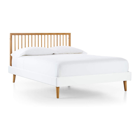Crate&Barrel Mid Century Spindle Conversion Bed User manual